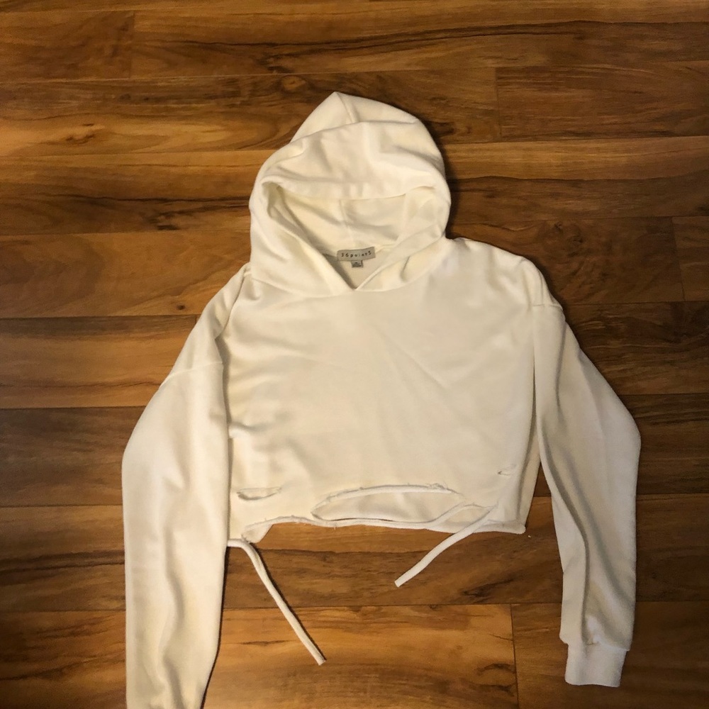 36 Point 5 cropped hoodie